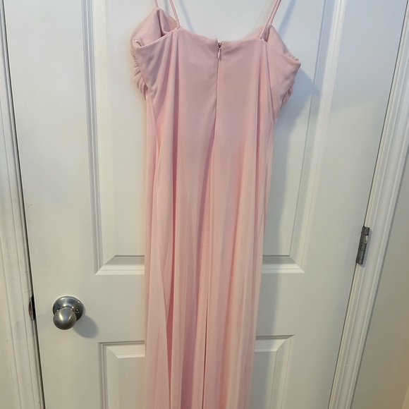 Stunning! Onyx Soft Pink Maxi spaghetti straps Dress, prom dress, size 2p - Picture 4 of 5